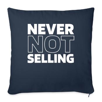 Consultant en assurance Courtier d’assurance - Housse de coussin décorative 45 x 45 cm - bleu marine - Devant