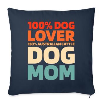 Australischer Rinderhund - Sofakissenbezug 45 x 45 cm - Navy - Vorne