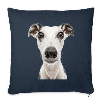 Whippet - Sofa pillowcase 17,3'' x 17,3'' (45 x 45 cm) - navy - Front