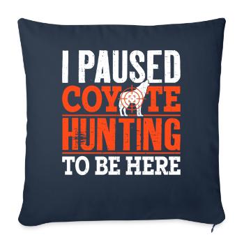 Coyote Hunter Yote - Sofa pillowcase 17,3'' x 17,3'' (45 x 45 cm) - navy - Front