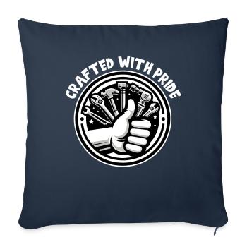 Handyman Papa Crafted With Pride Heimwerker - Sofa pillowcase 17,3'' x 17,3'' (45 x 45 cm) - navy - Front