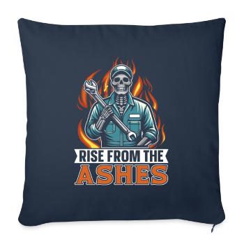 Screwdriver Tuning Tuner Skeleton - Sofa pillowcase 17,3'' x 17,3'' (45 x 45 cm) - navy - Front