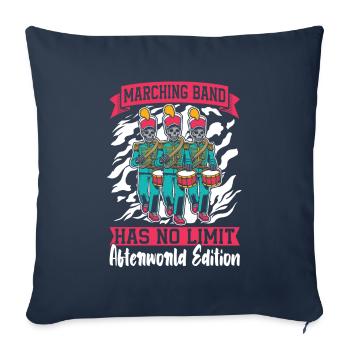 Ventilateur Driving Train Spielmannszug Skeleton - Housse de coussin décorative 45 x 45 cm - bleu marine - Devant