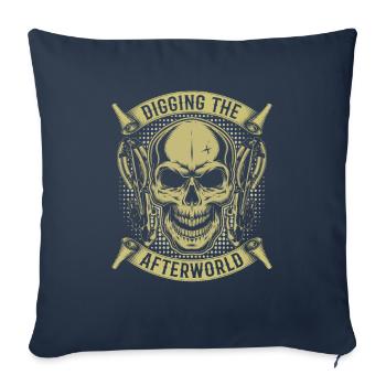 Bow Hunting Bow Hunter Skeleton - Sofa pillowcase 17,3'' x 17,3'' (45 x 45 cm) - navy - Front