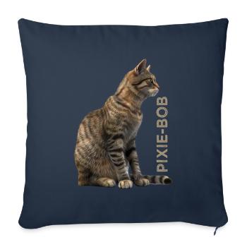 Bob Pixie - Housse de coussin décorative 45 x 45 cm - bleu marine - Devant