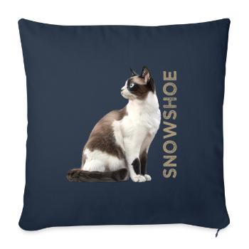 Raquette - Housse de coussin décorative 45 x 45 cm - bleu marine - Devant