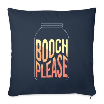 Booch Please Kombucha Tea Fermentation - Sofa pillowcase 17,3'' x 17,3'' (45 x 45 cm) - navy - Front