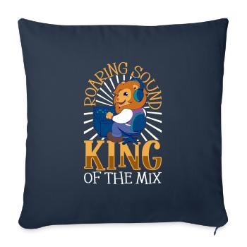Un son solide - ingénieur du son - Housse de coussin décorative 45 x 45 cm - bleu marine - Devant