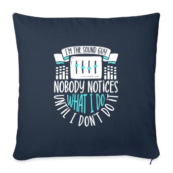 I’m a Sound Guy - Ingénieur du son - Housse de coussin décorative 45 x 45 cm - bleu marine - Devant