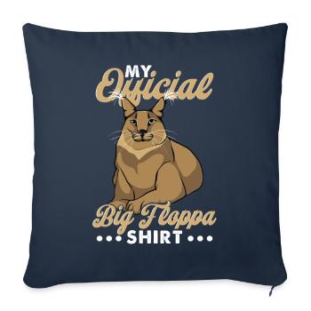 My official Big Floppa shirt - Sofa pillowcase 17,3'' x 17,3'' (45 x 45 cm) - navy - Front