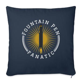 Stylo plume Fanatic Füllfederhalter - Housse de coussin décorative 45 x 45 cm - bleu marine - Devant