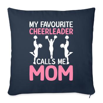 Cheerleading Cheer Squad Favorite Cheerleaders - Sofa pillowcase 17,3'' x 17,3'' (45 x 45 cm) - navy - Front