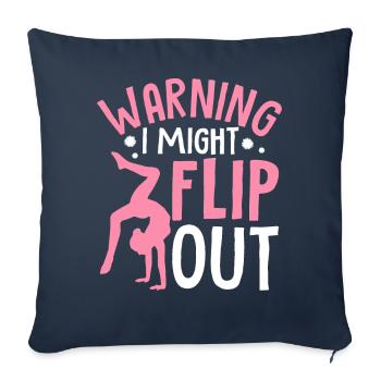Funny Cheerleading Cheerleader Cheer Squad Might F - Sofa pillowcase 17,3'' x 17,3'' (45 x 45 cm) - navy - Front