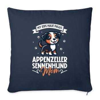 Appenzeller Mountain Dog Mama - Sofa pillowcase 17,3'' x 17,3'' (45 x 45 cm) - navy - Front