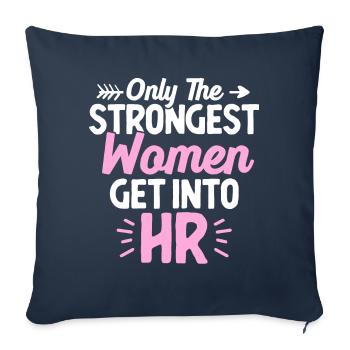 Human Resources HR Lady Nur die stärksten Frauen k - Sofakissenbezug 45 x 45 cm - Navy - Vorne
