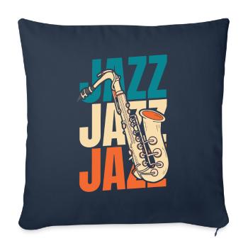 Jazz Music - Sofa pillowcase 17,3'' x 17,3'' (45 x 45 cm) - navy - Front