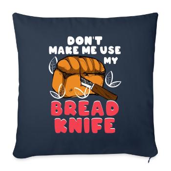 Bread Baking Bread Maker - Sofa pillowcase 17,3'' x 17,3'' (45 x 45 cm) - navy - Front
