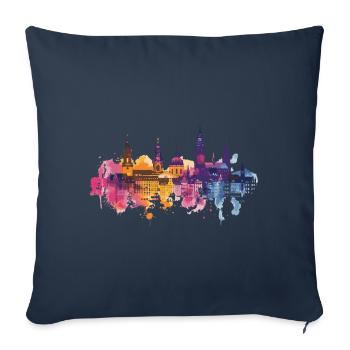 Mannheim - Sofa pillowcase 17,3'' x 17,3'' (45 x 45 cm) - navy - Front