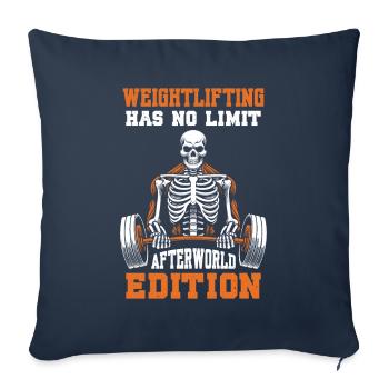 Weightlifting Weightlifting Skeleton - Sofa pillowcase 17,3'' x 17,3'' (45 x 45 cm) - navy - Front