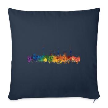 Oberhausen - Sofa pillowcase 17,3'' x 17,3'' (45 x 45 cm) - navy - Front