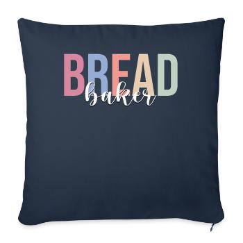 Brotbäcker Brotbacken Bäckerei Konditorei - Sofakissenbezug 45 x 45 cm - Navy - Vorne