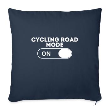 Cycling Road Mode - Sofa pillowcase 17,3'' x 17,3'' (45 x 45 cm) - navy - Front