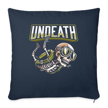 Parachutist Skydiving Skeleton - Sofa pillowcase 17,3'' x 17,3'' (45 x 45 cm) - navy - Front