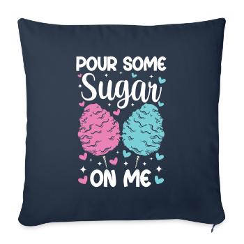 Cotton Candy Gift Pour Some Sugar On Me - Sofa pillowcase 17,3'' x 17,3'' (45 x 45 cm) - navy - Front