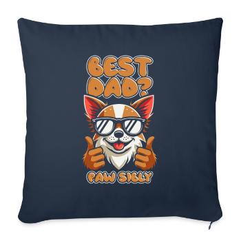 Chihuahua Father Best Dad Pawsibly - Sofa pillowcase 17,3'' x 17,3'' (45 x 45 cm) - navy - Front