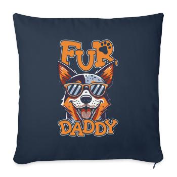 Australian Cattle Dog Father Dog Dad - Sofa pillowcase 17,3'' x 17,3'' (45 x 45 cm) - navy - Front