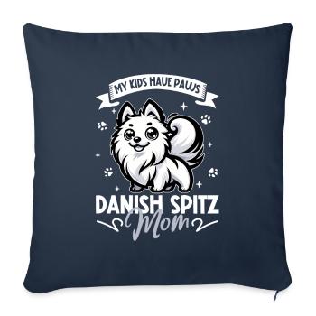 Danish Spitz Mom - Sofa pillowcase 17,3'' x 17,3'' (45 x 45 cm) - navy - Front