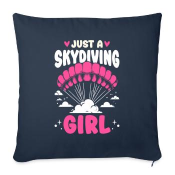 Skydiving - Sofa pillowcase 17,3'' x 17,3'' (45 x 45 cm) - navy - Front