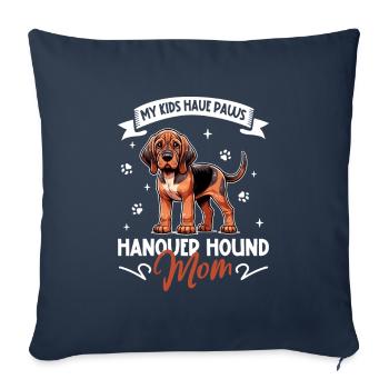 Hanoverian Scent Hound Mom - Sofa pillowcase 17,3'' x 17,3'' (45 x 45 cm) - navy - Front