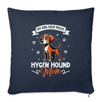 Hygenhund Mama - Housse de coussin décorative 45 x 45 cm - bleu marine - Devant