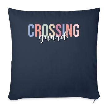 School for school pilots - Sofa pillowcase 17,3'' x 17,3'' (45 x 45 cm) - navy - Front
