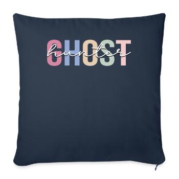 Ghost Hunter Paranormal Investigator Ghost Hunt - Sofa pillowcase 17,3'' x 17,3'' (45 x 45 cm) - navy - Front