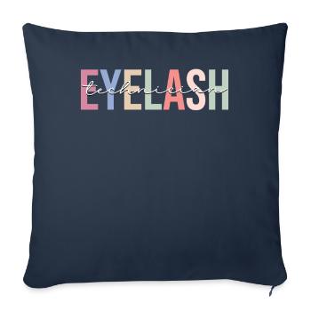 Wimperntechniker Lash Tech - Sofa pillowcase 17,3'' x 17,3'' (45 x 45 cm) - navy - Front