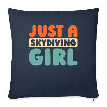 Skydiving - Sofa pillowcase 17,3'' x 17,3'' (45 x 45 cm) - navy - Front
