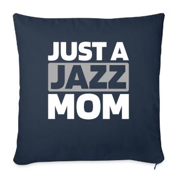 Jazz Music Just A Jazz Mom - Sofa pillowcase 17,3'' x 17,3'' (45 x 45 cm) - navy - Front