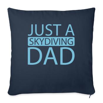 Skydiving - Sofa pillowcase 17,3'' x 17,3'' (45 x 45 cm) - navy - Front
