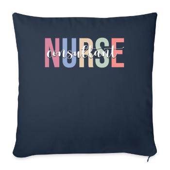 Infirmière consultante infirmière autorisée - Housse de coussin décorative 45 x 45 cm - bleu marine - Devant