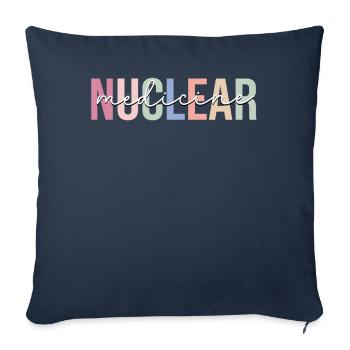 Médecine nucléaire Technologue nucléaire - Housse de coussin décorative 45 x 45 cm - bleu marine - Devant
