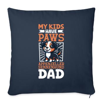 Appenzeller Mountain Dog Dad - Sofa pillowcase 17,3'' x 17,3'' (45 x 45 cm) - navy - Front