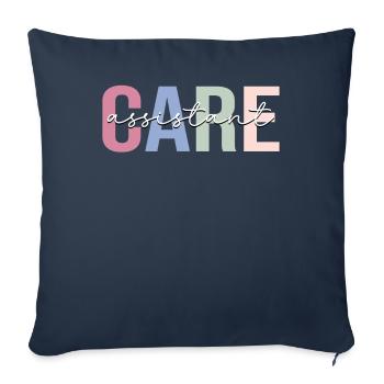 Nursing Assistant Patient Care Assistant PCA K - Sofa pillowcase 17,3'' x 17,3'' (45 x 45 cm) - navy - Front