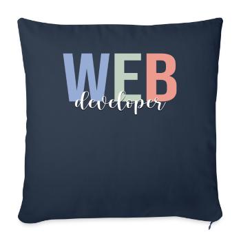 Webentwickler Kodierung Programmierer Programmieru - Sofakissenbezug 45 x 45 cm - Navy - Vorne