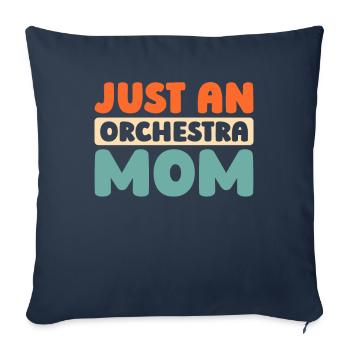 Orchester Just An Orchestra Mom - Housse de coussin décorative 45 x 45 cm - bleu marine - Devant