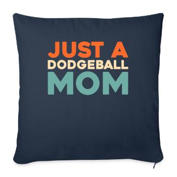 Völkerball juste une maman de ballon chasseur - Housse de coussin décorative 45 x 45 cm - bleu marine - Devant