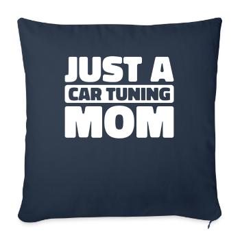 Schrauber Tuning Tuner Just A Car Tuning Mom - Housse de coussin décorative 45 x 45 cm - bleu marine - Devant