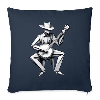 Origami Paper Crane Japanese Culture Bluegrass - Sofa pillowcase 17,3'' x 17,3'' (45 x 45 cm) - navy - Front