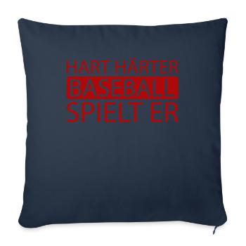 Base-ball - Housse de coussin décorative 45 x 45 cm - bleu marine - Devant